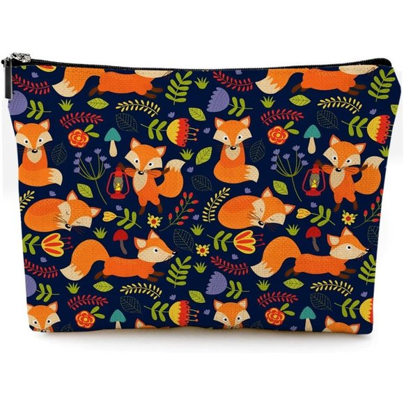 Women's High Quality Beautiful Canvas Waterproof Zipper Makeup Bag For Cosmetic - Picture 1 of 6